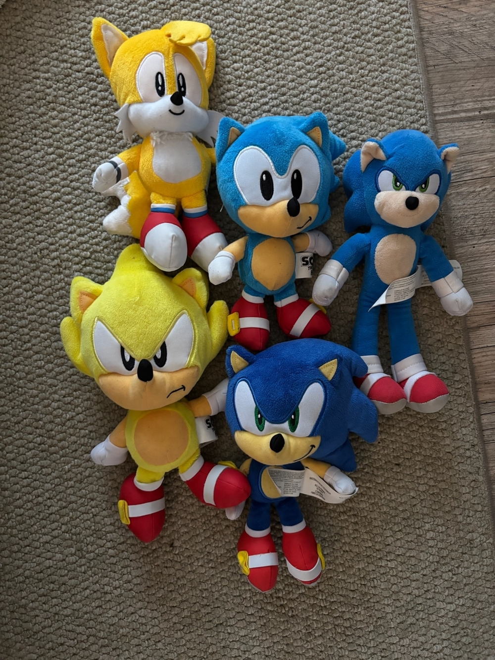 Sonic the Hedgehog Characters Plush Toys